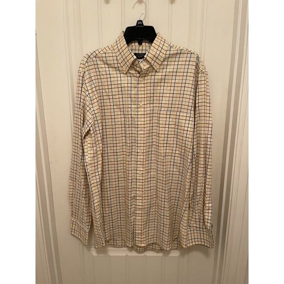 Paul & Shark Other - Paul & Shark Yachting Mens Checkered Button-Down Shirt M 100% Cotton Made In Ita
